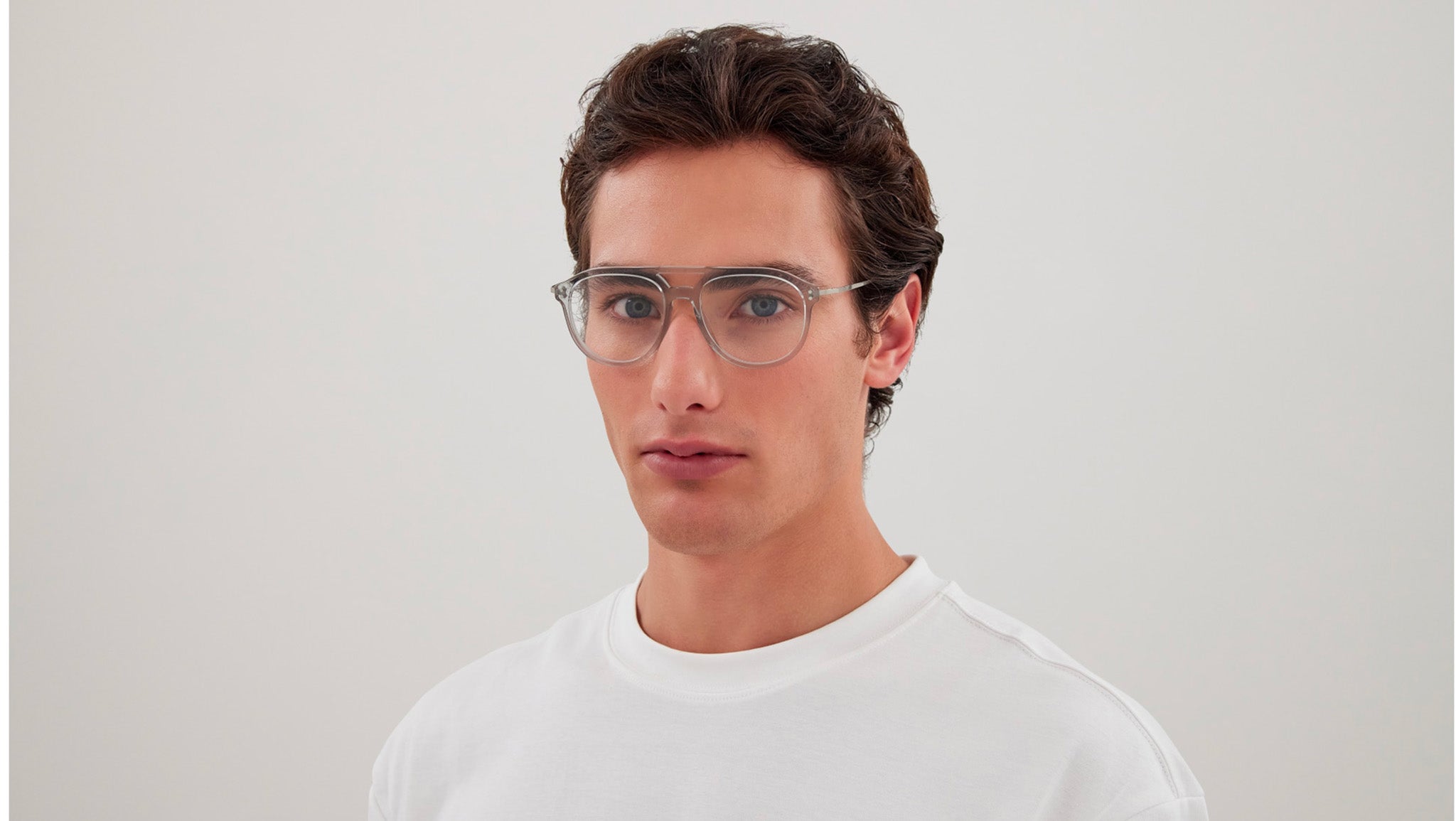 Occhiali da vista GUCCI GG1708O Shiny transparent cloudy grey