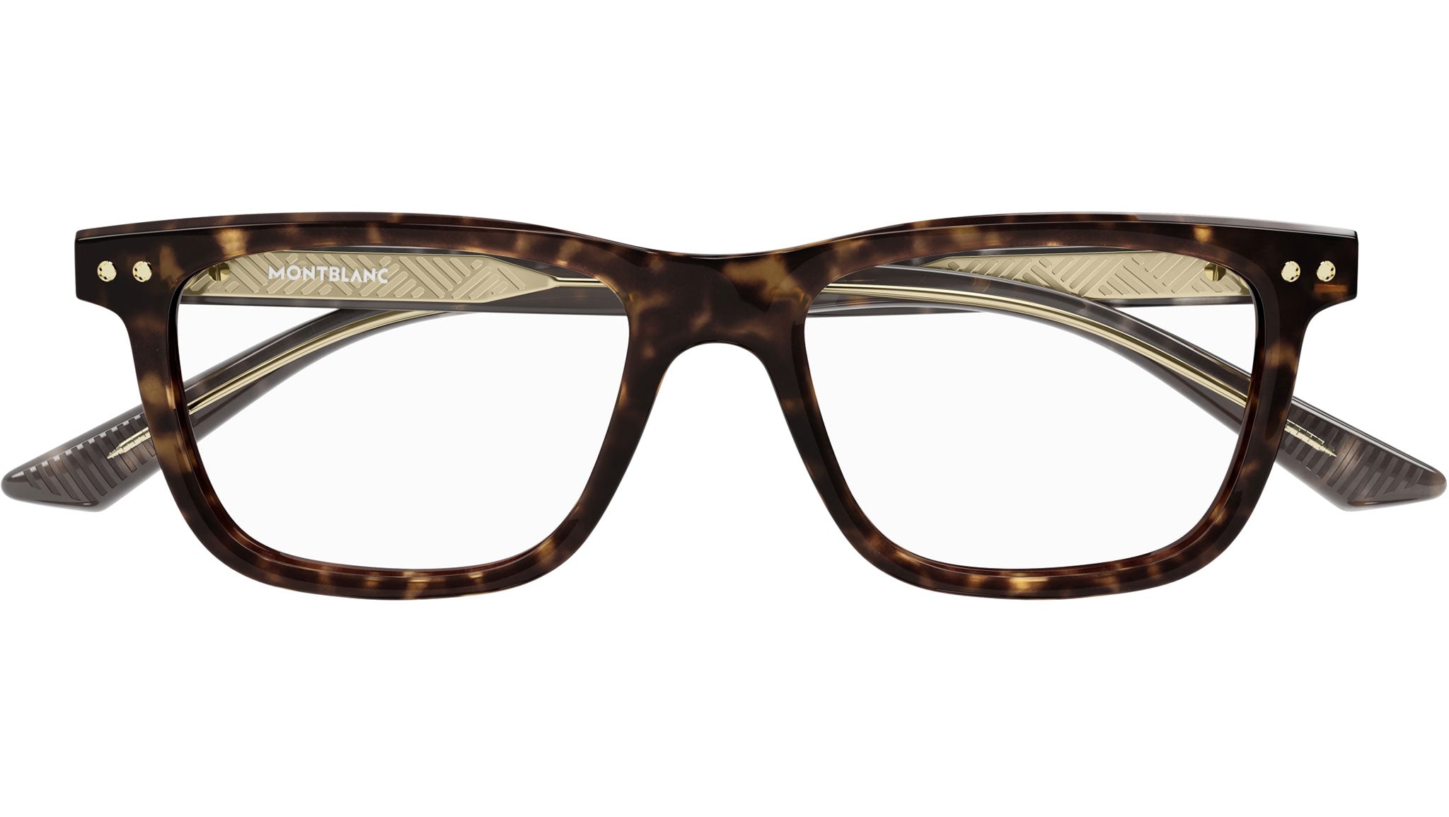 Occhiali da vista MONTBLANC MB0322O Shiny dark havana