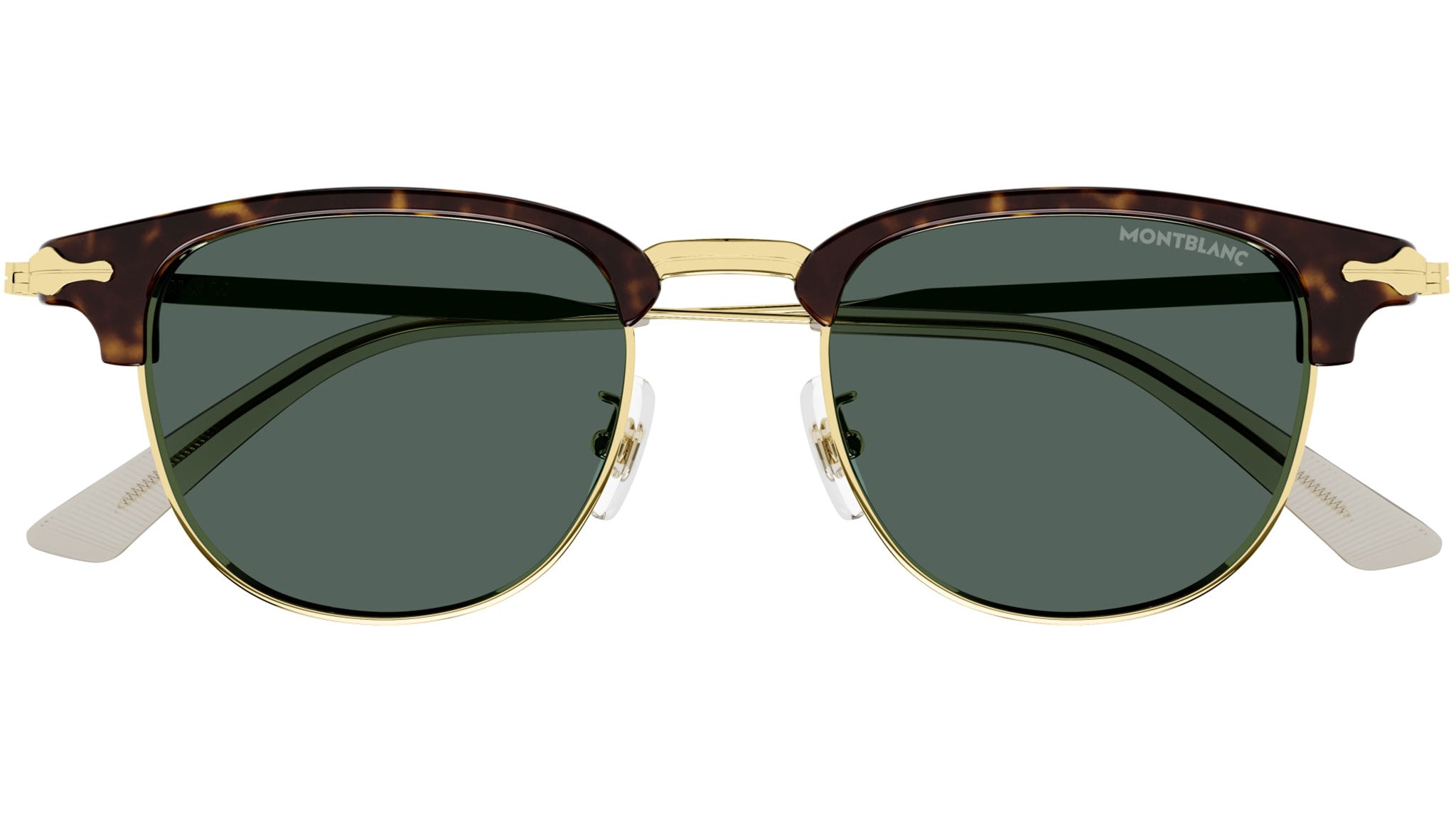 Occhiali da sole MONTBLANC MB0364S Shiny endura gold, shiny dark havana ciliar