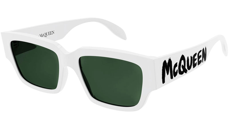 Occhiali da sole ALEXANDER MCQUEEN AM0329S Shiny solid white