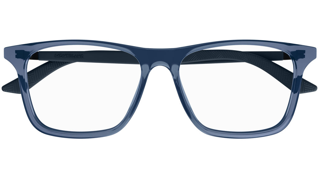 Occhiali da vista MONTBLANC MB0359O Shiny transparent blue
