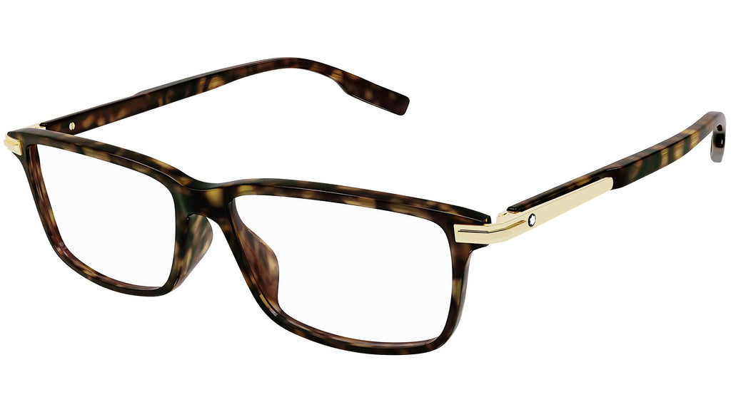 Occhiali da vista MONTBLANC MB0217O Shiny dark havana