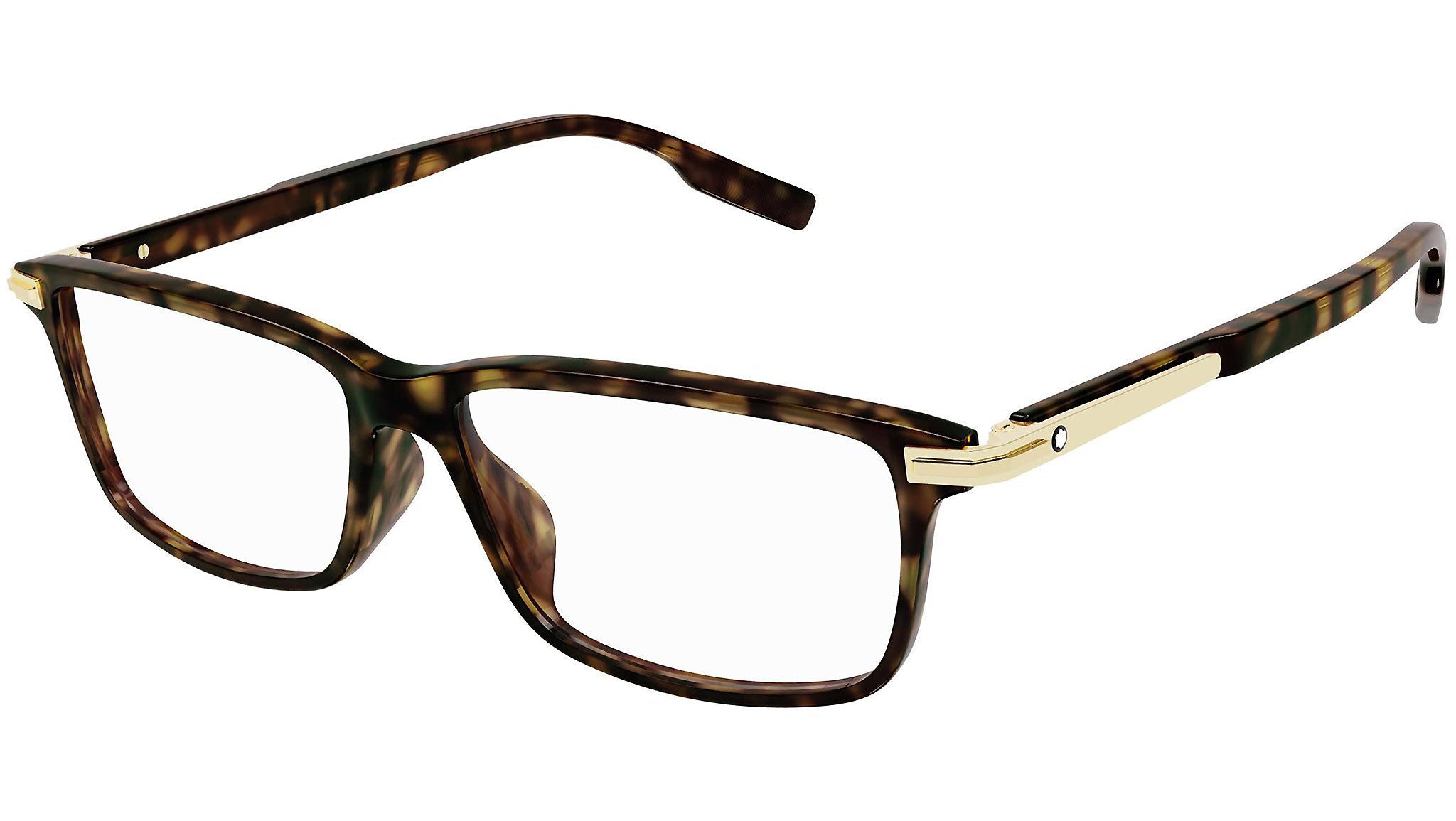 Occhiali da vista MONTBLANC MB0217O Shiny dark havana