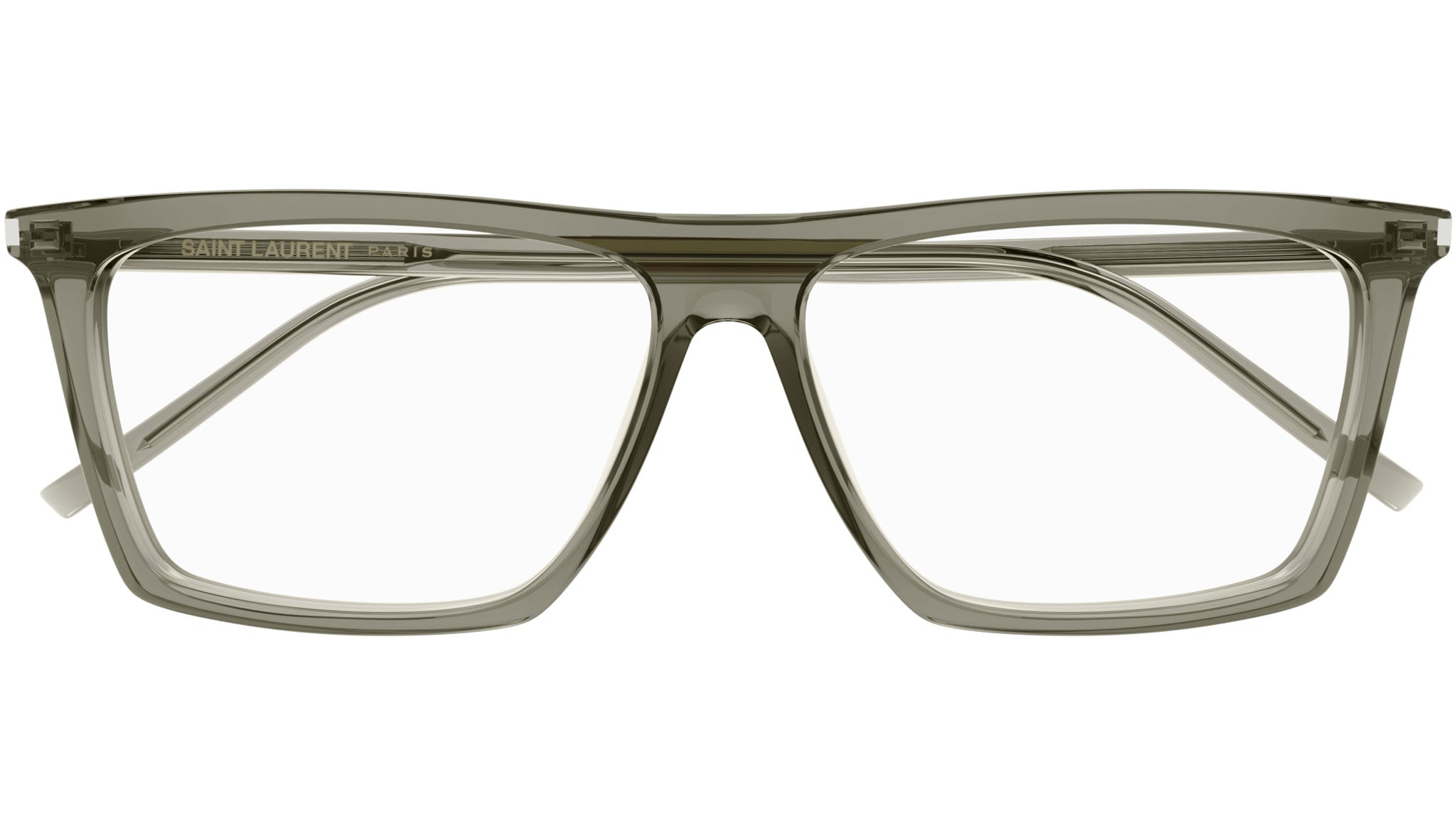 Occhiali da vista SAINT LAURENT Shiny transparent taupe