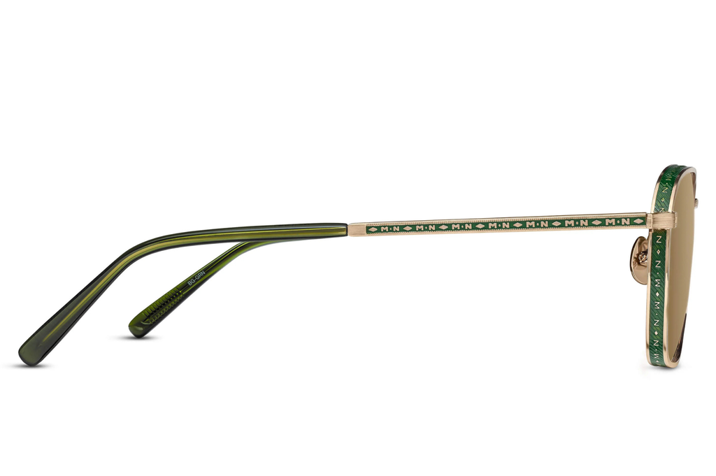 Occhiali da sole MATSUDA M3101 BRUSHED GOLD-GREEN