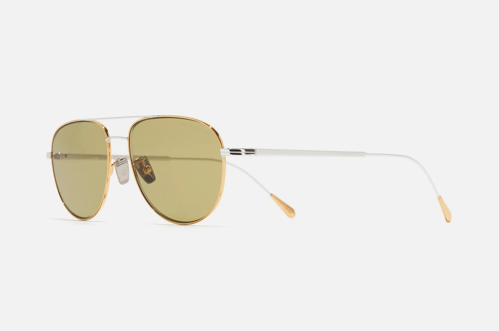 Occhiali da sole Cutler and Gross 0002 24K Yellow Gold + 18K Rhodium