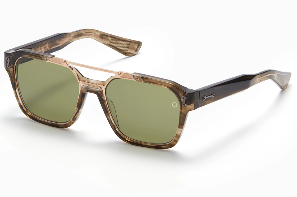 Occhiali da sole AKONI Discovery Green Tortoise Swirl