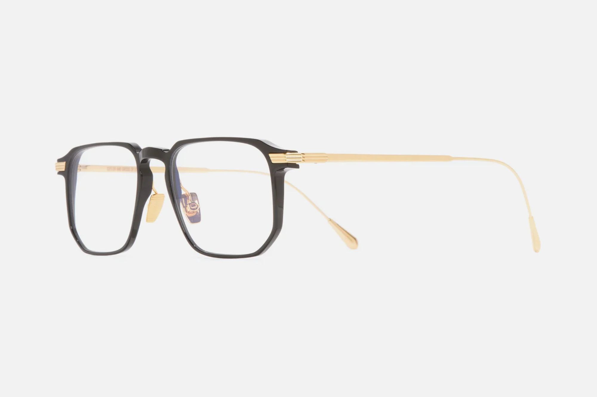 Occhiali da vista Cutler And Gross 0007 Black on 24K Yellow Gold + 18K Rhodium