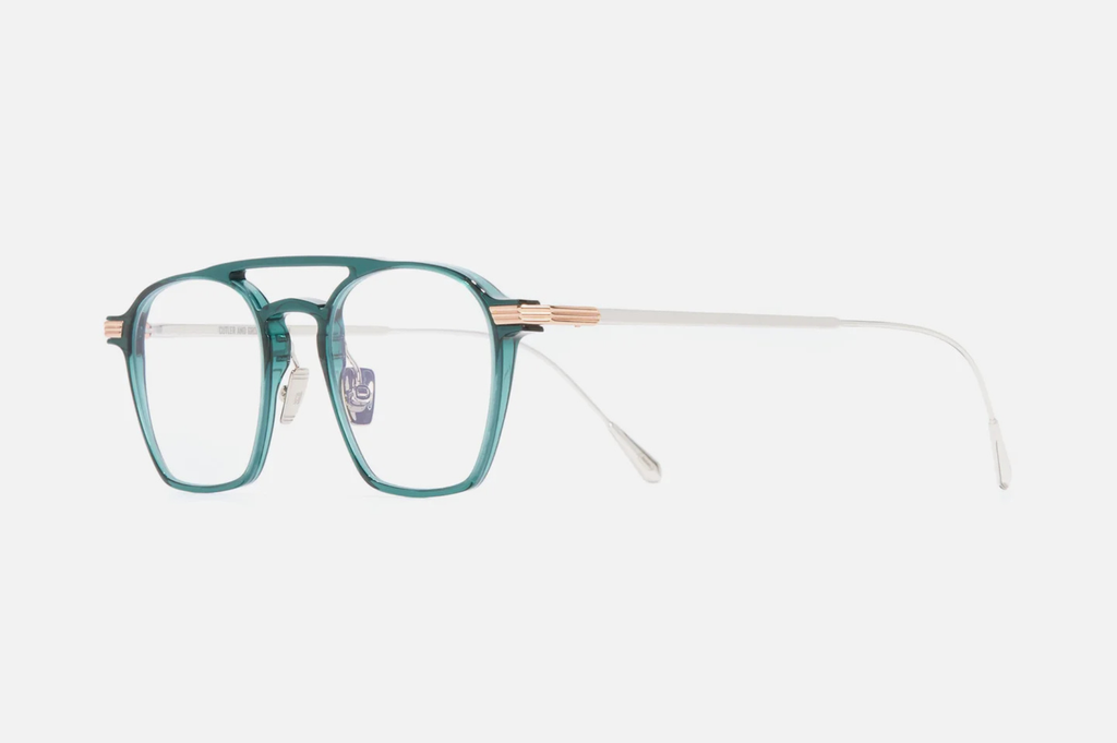 Occhiali da vista Cutler And Gross 0009 Gradient Green on 18K Rose Gold + 18K Rhodium