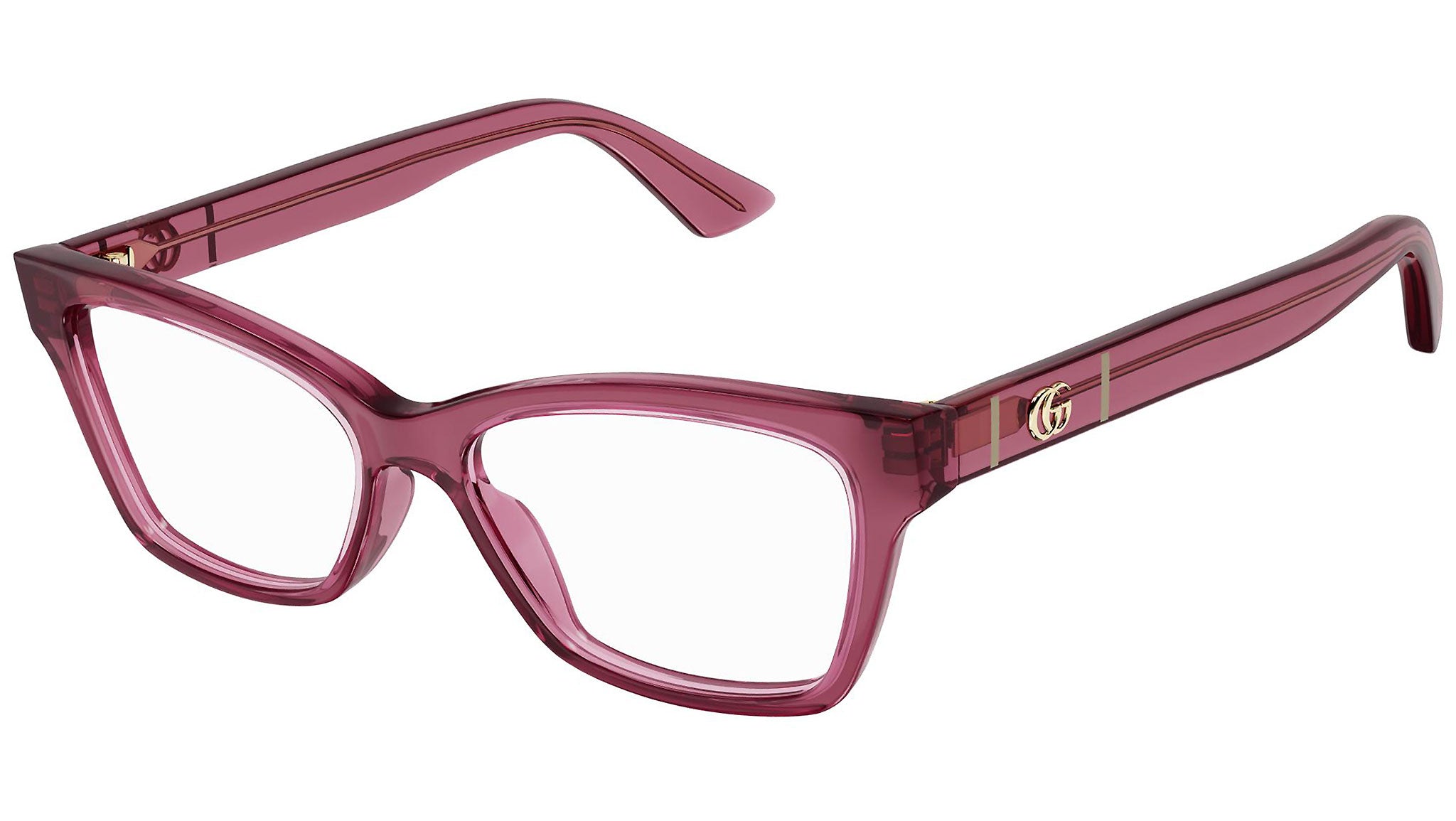Occhiali da vista GUCCI GG0634O Shiny transparent red rose