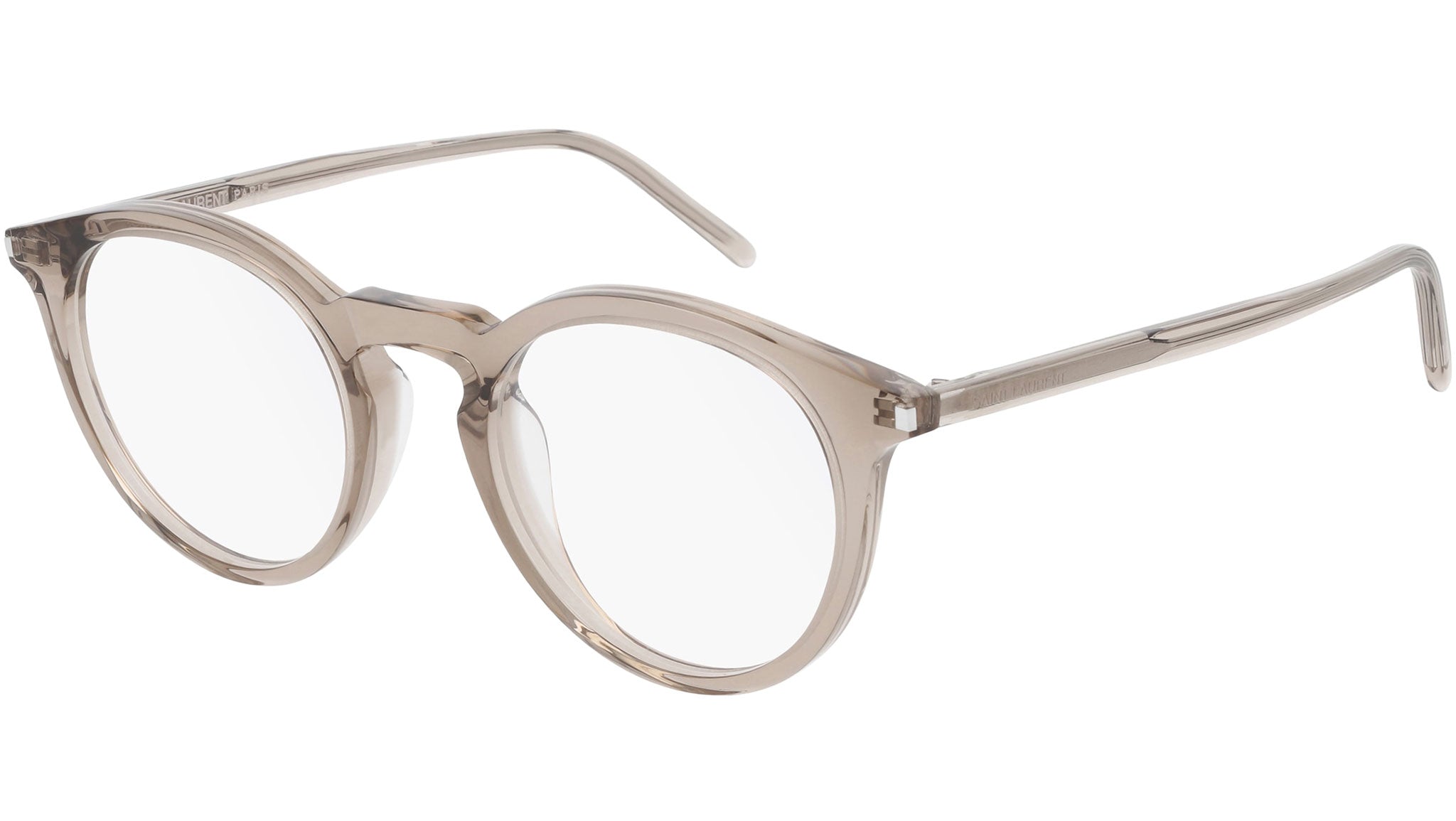 Occhiali da vista SAINT LAURENT SL347/F Shiny transparent dark mud