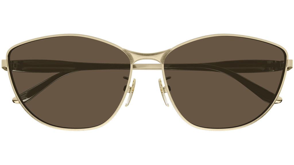 Occhiali da sole BALENCIAGA BB0358SK Shiny horizontal brushed light gold