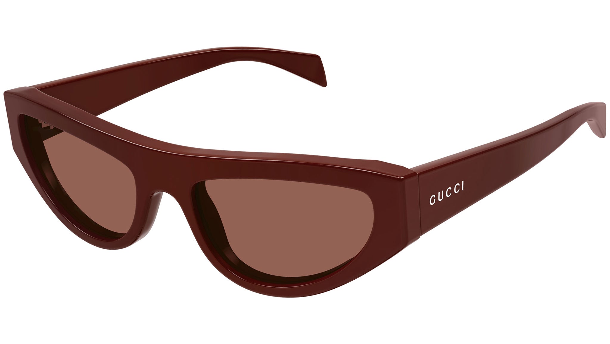 Occhiali da sole GUCCI GG1919S Shiny solid burgundy