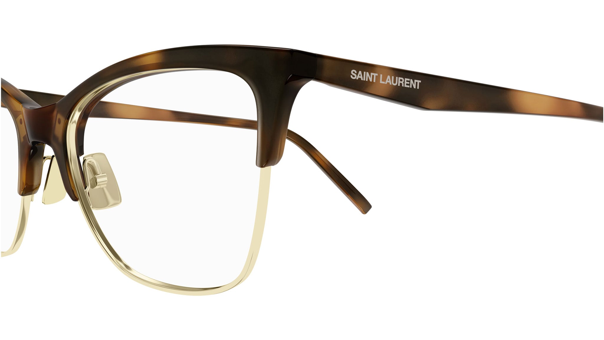Occhiali da vista SAINT LAURENT SL769 Shiny medium havana shiny light gold metal rim