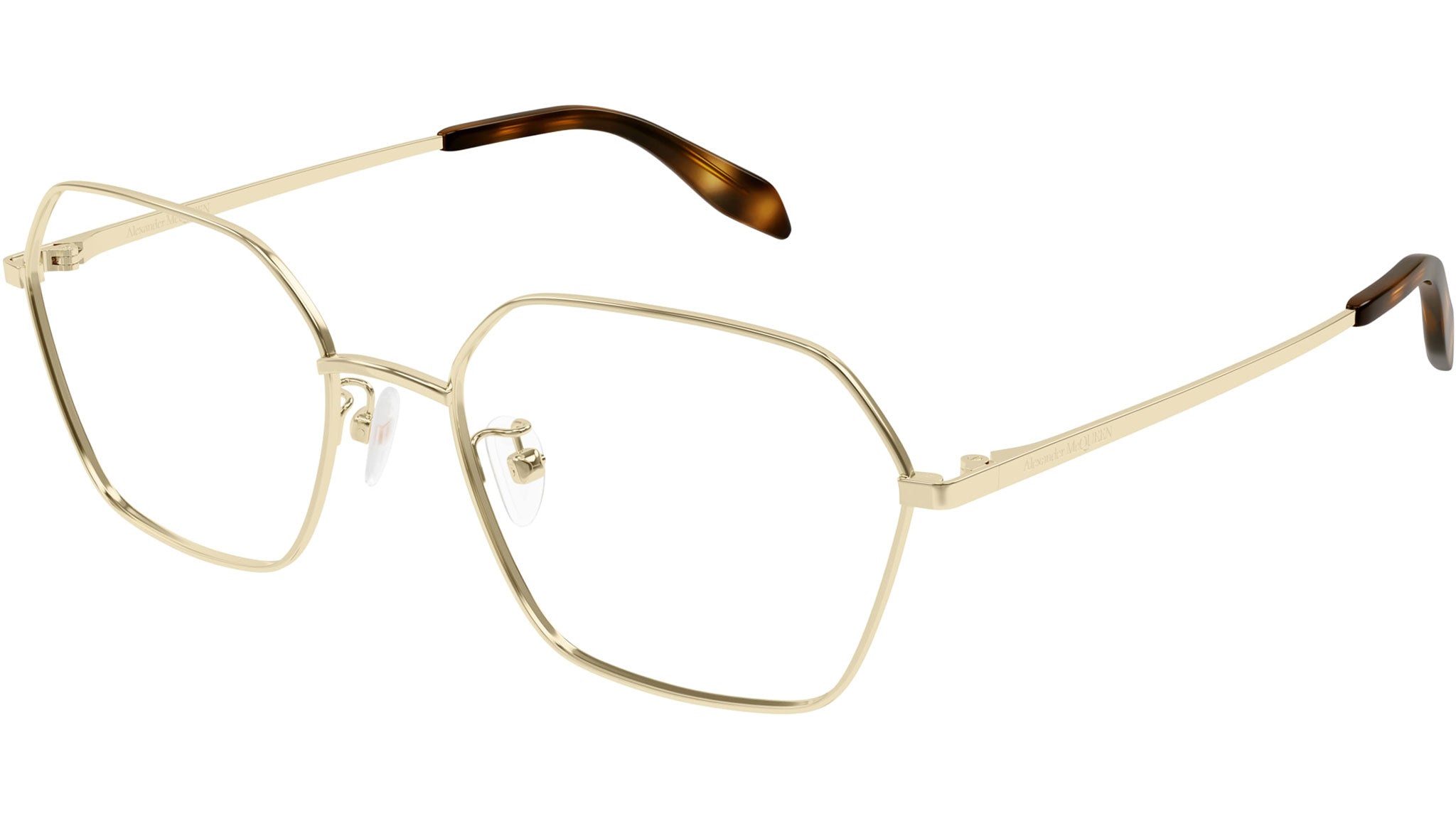 Occhiali da vista ALEXANDER MCQUEEN AM0437O Shiny light gold