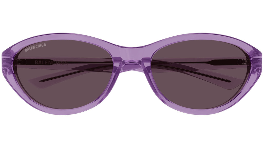 Occhiali da sole BALENCIAGA BB0404SK Shiny transparent lilac