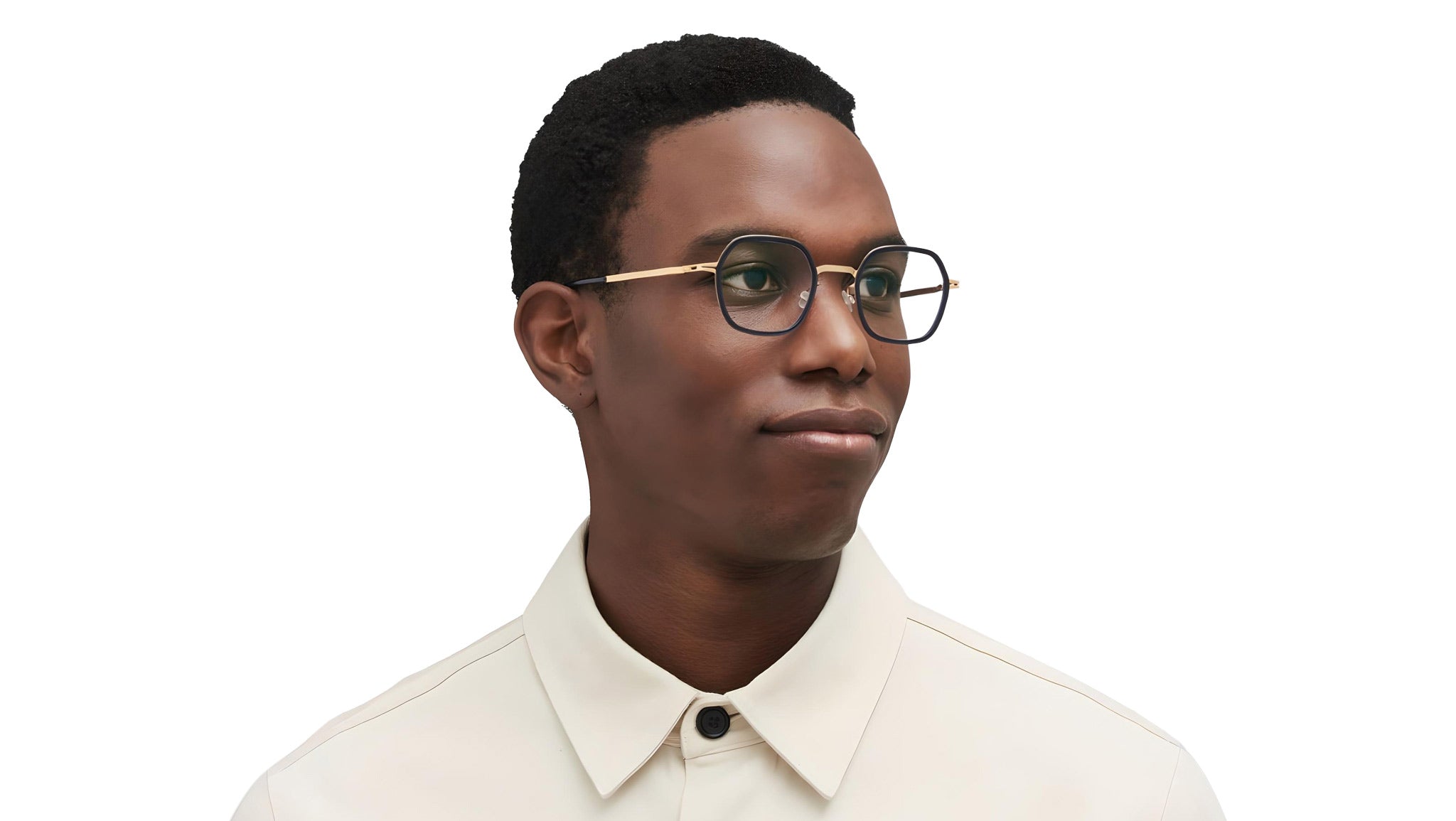 Occhiali da vista MYKITA VEN Glossy gold milky indigo