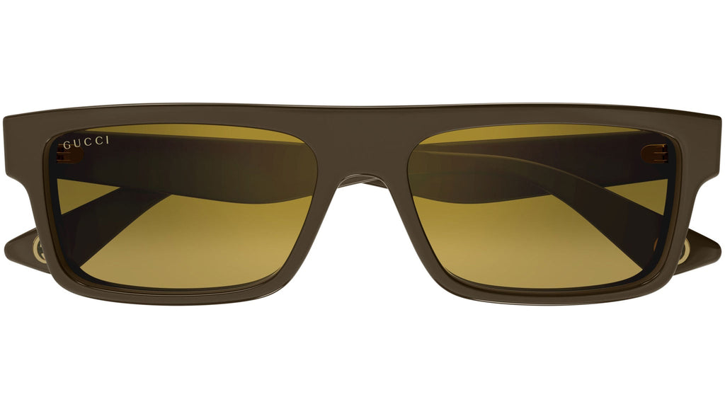 Occhiali da sole GUCCI GG1616S Shiny solid bilayer brown beige