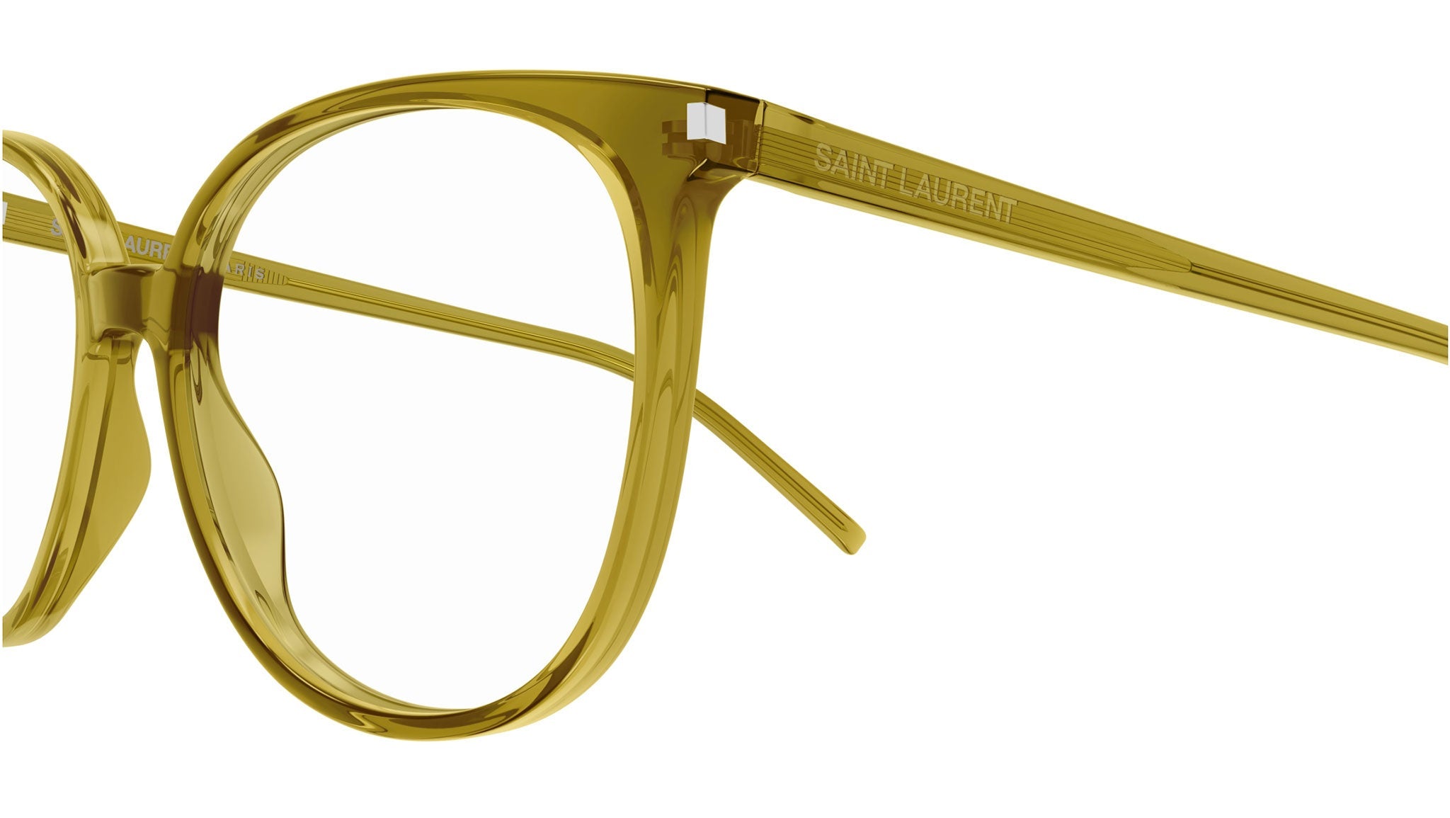 Occhiali da vista SAINT LAURENT SL39 Shiny transparent olive