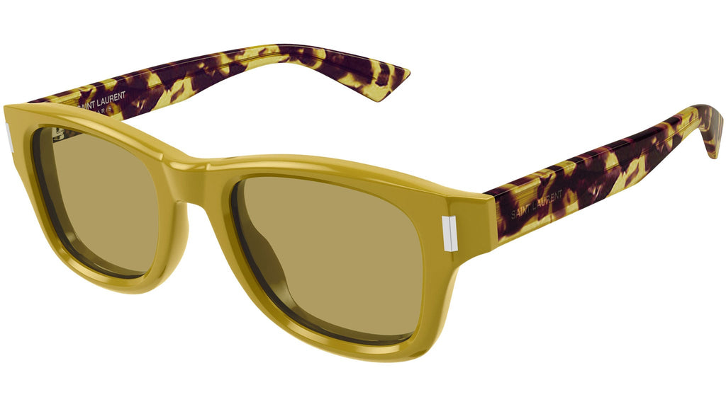 Occhiali da sole SAINT LAURENT SL801 Shiny solid ocra