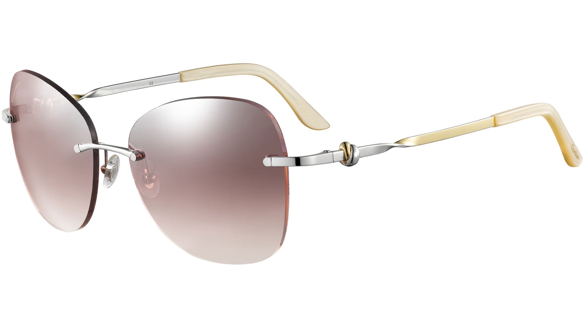 Occhiali da sole CARTIER CT0091S Shiny silver