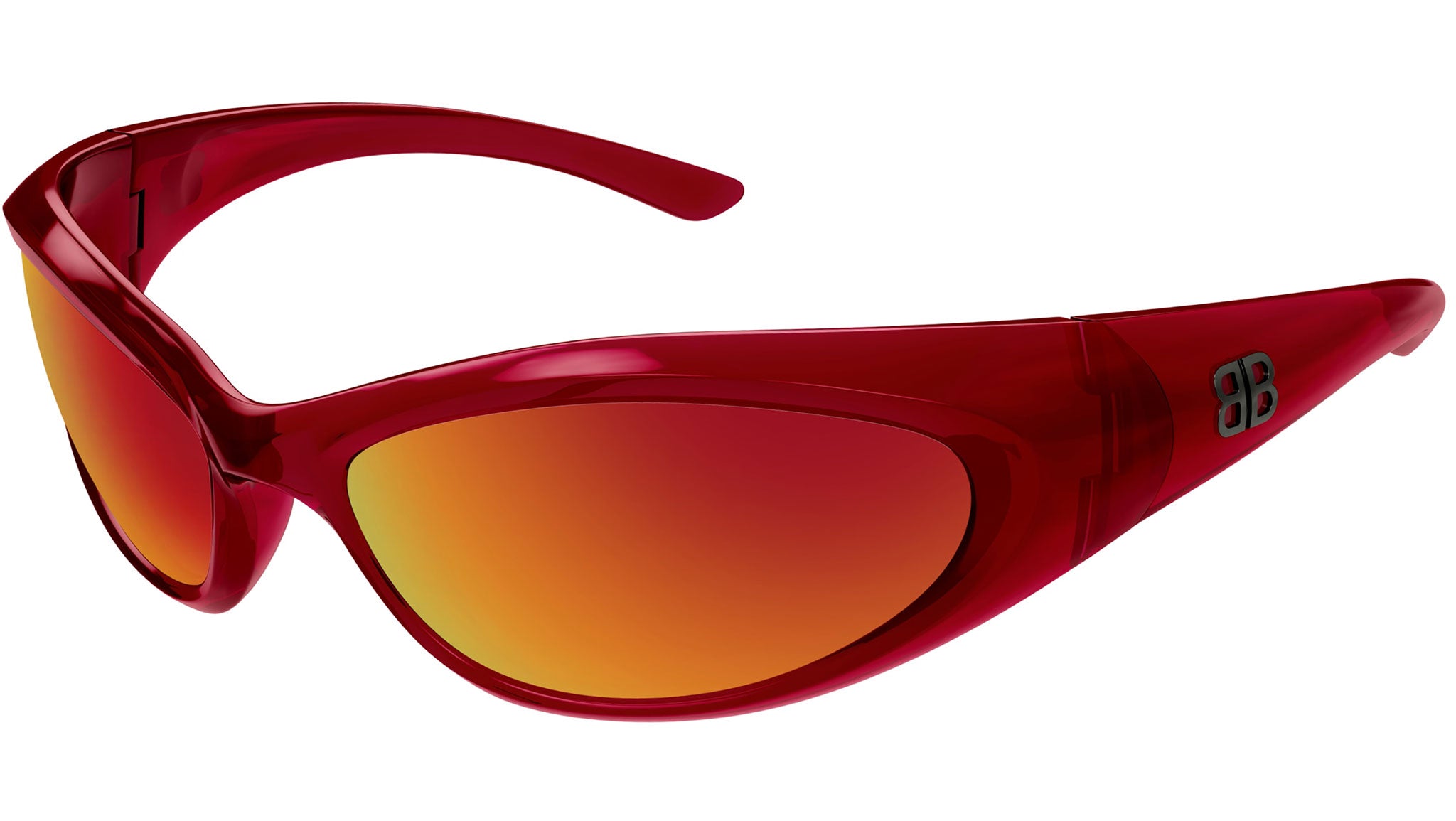 Occhiali da sole BALENCIAGA BB0384S Shiny transparent red