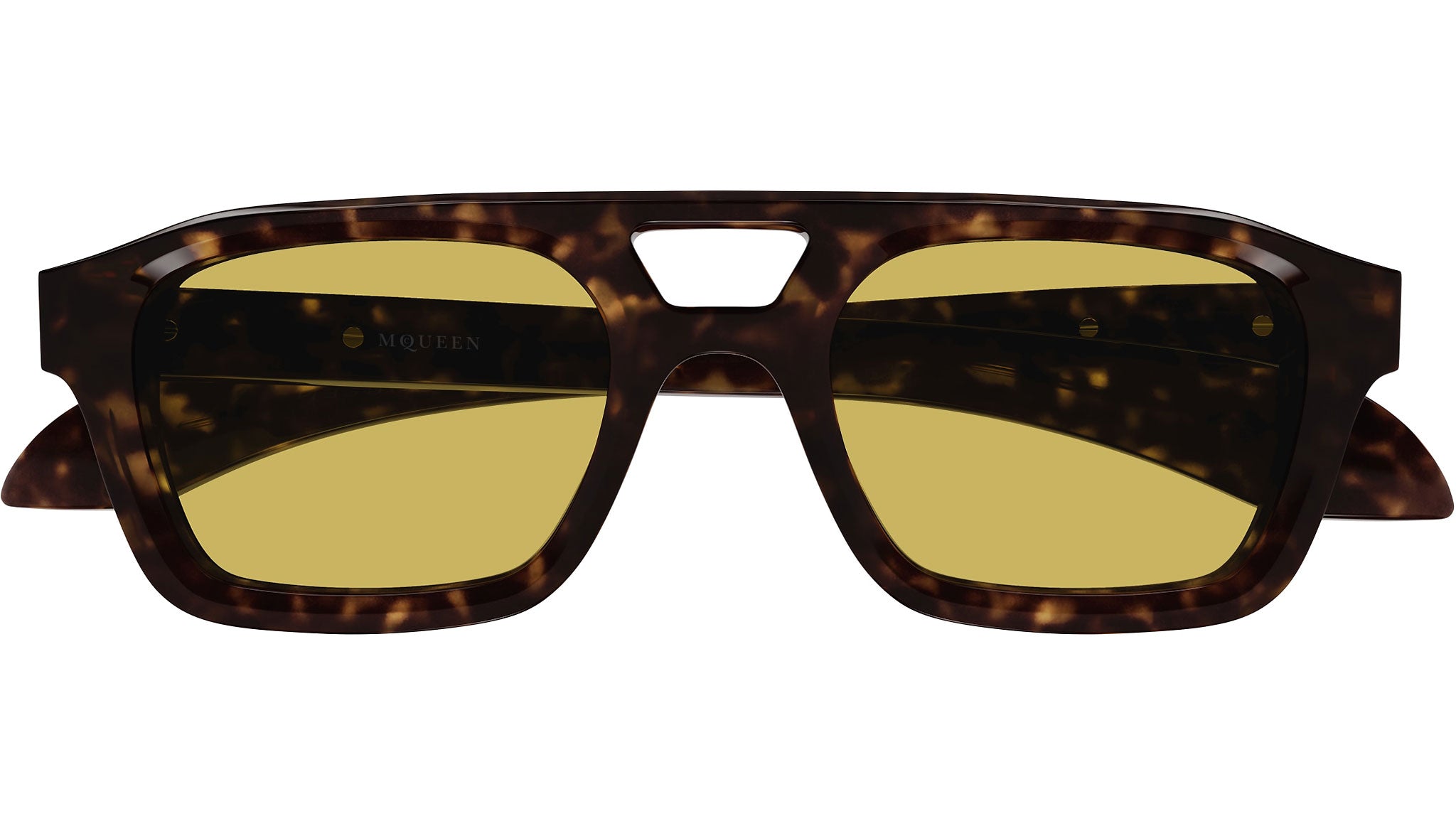 Occhiali da sole ALEXANDER MCQUEEN AM0505S Shiny dark havana