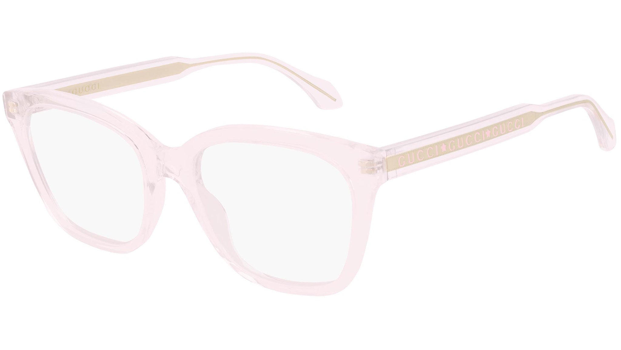 Occhiali da vista GUCCI GG0566ON Shiny transparent ultra light pink