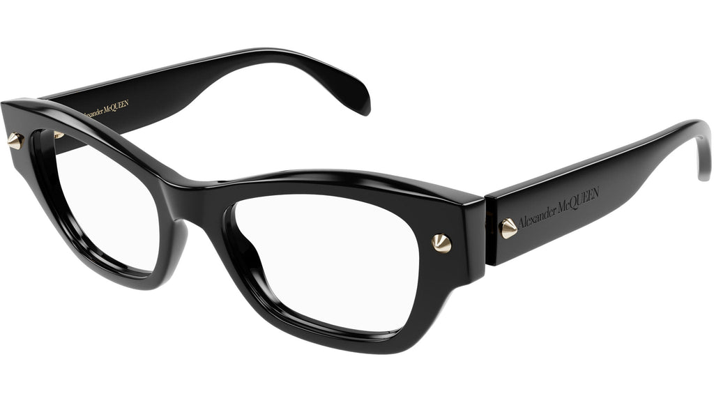 Occhiali da vista ALEXANDER MCQUEEN AM0429O Shiny solid black with light gold studs