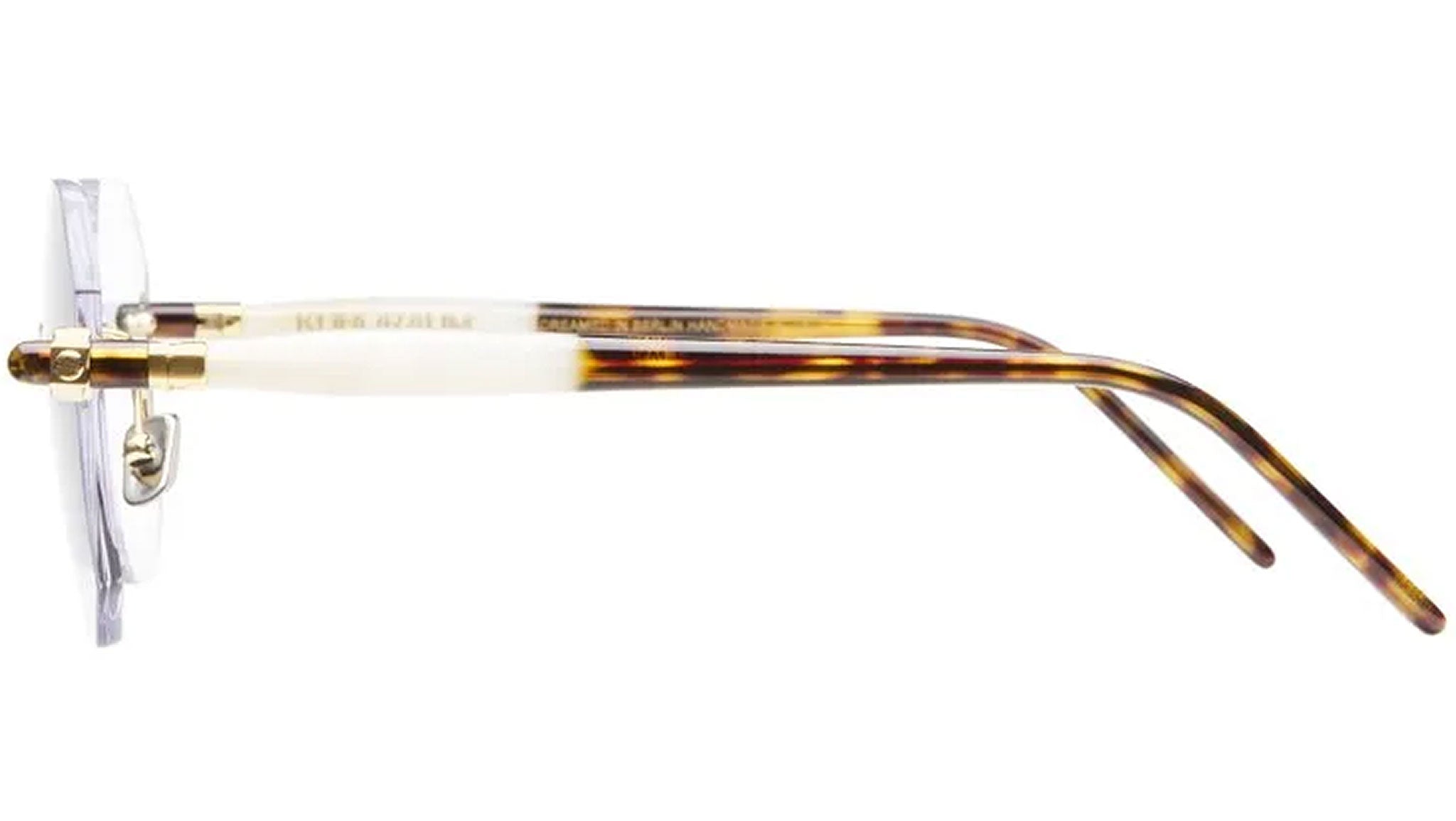 Occhiali da sole KUBORAUM P57 Gold cream tortoise
