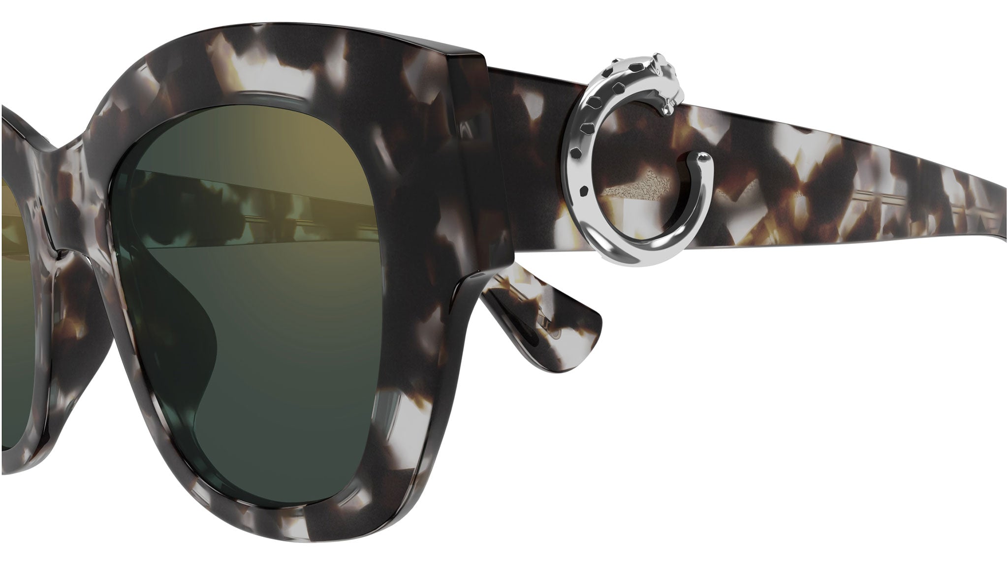Occhiali da sole CARTIER CT0547S Spotted grey tortoiseshell effect