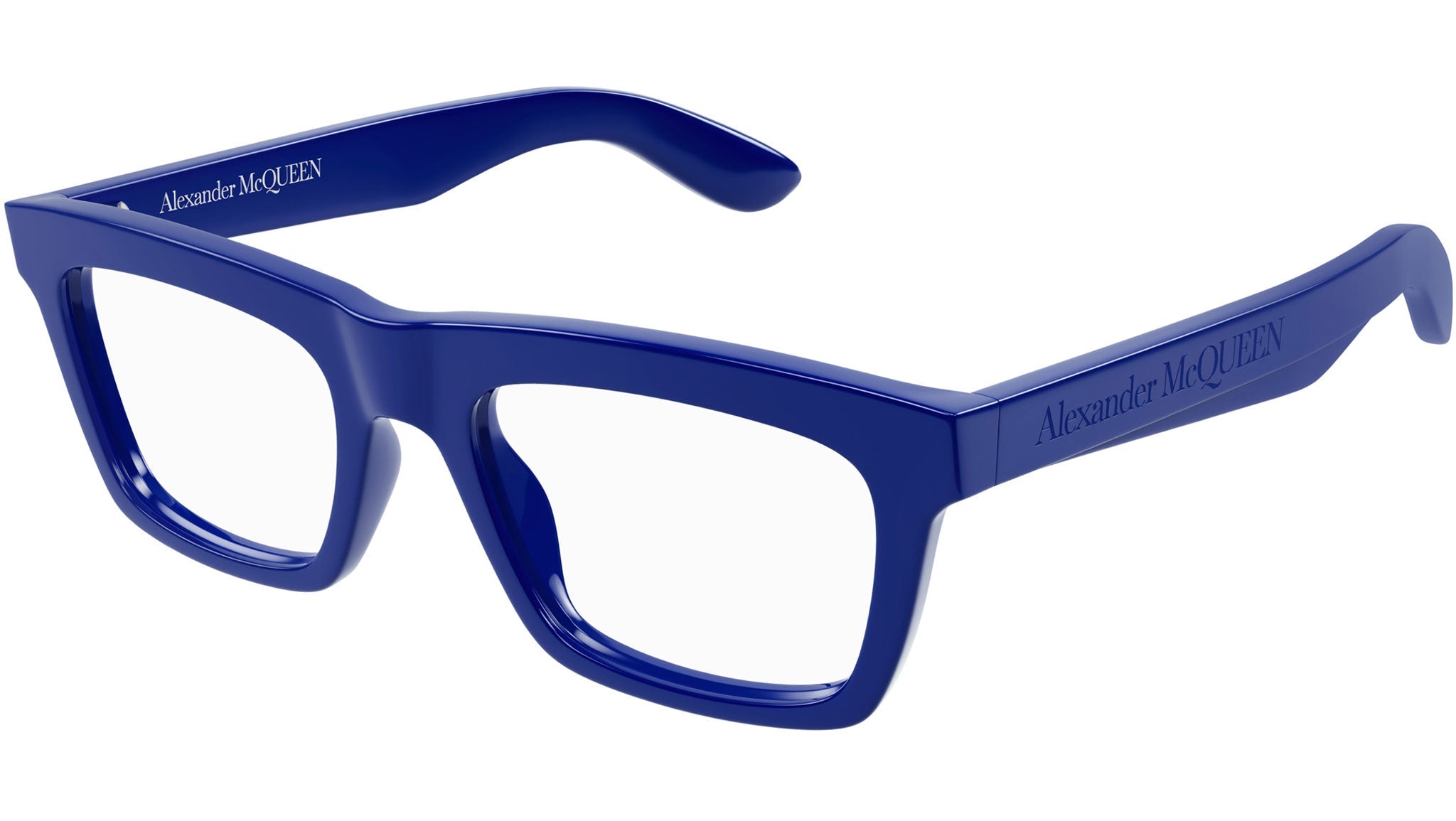 Occhiali da vista ALEXANDER MCQUEEN AM0423O Shiny solid electric blue