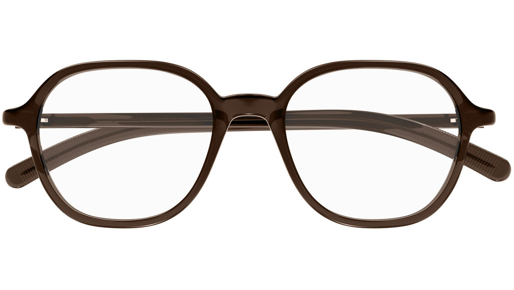 Occhiali da vista MONTBLANC MB0387O Shiny transparent brown