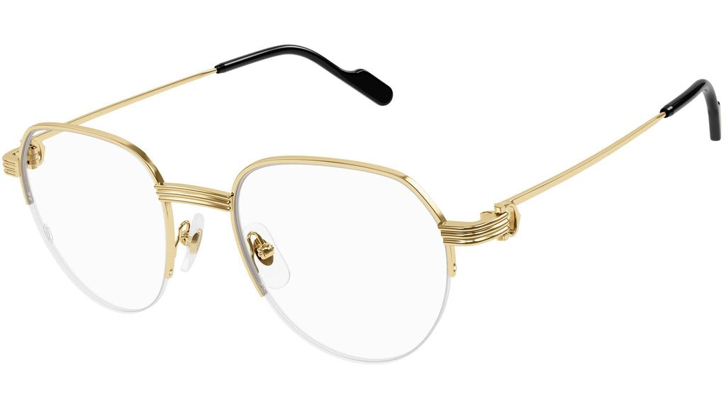 Occhiali da vista CARTIER CT0446O Smooth golden finish