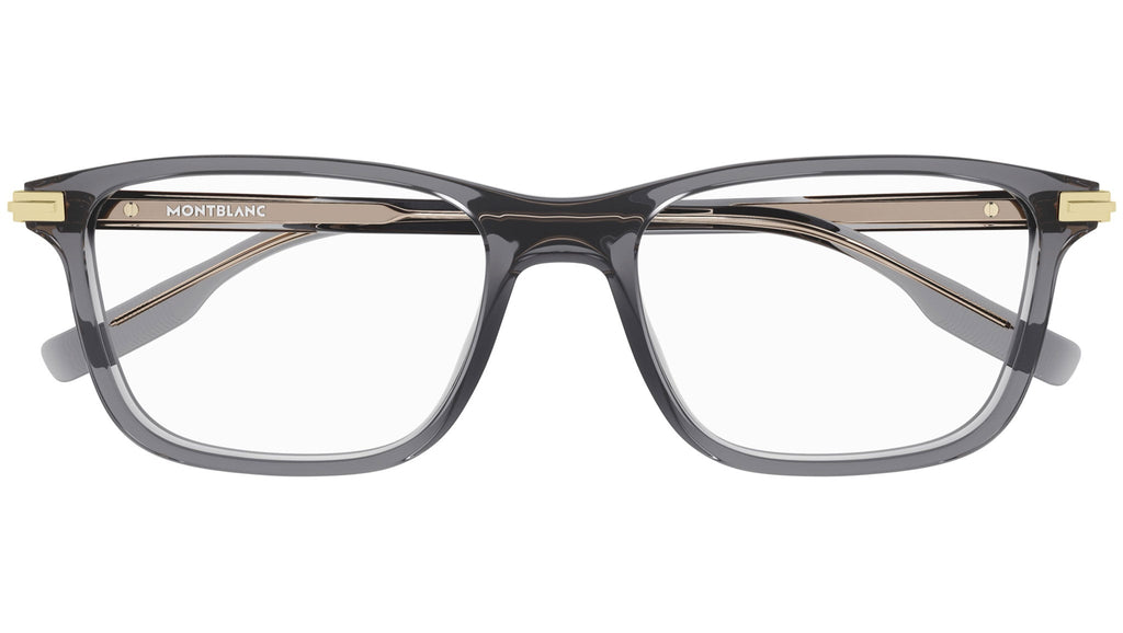Occhiali da vista MONTBLANC MB0277O Shiny transparent dark grey