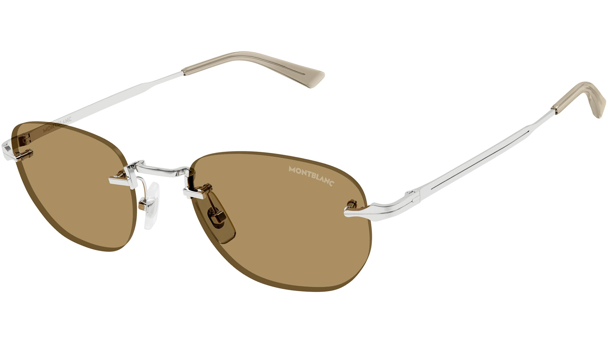 Occhiali da sole MONTBLANC MB0303S Shiny silver