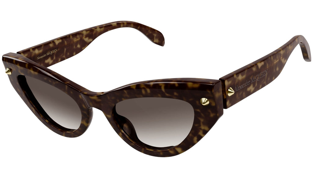 Occhiali da sole ALEXANDER MCQUEEN AM0407S Shiny dark havana