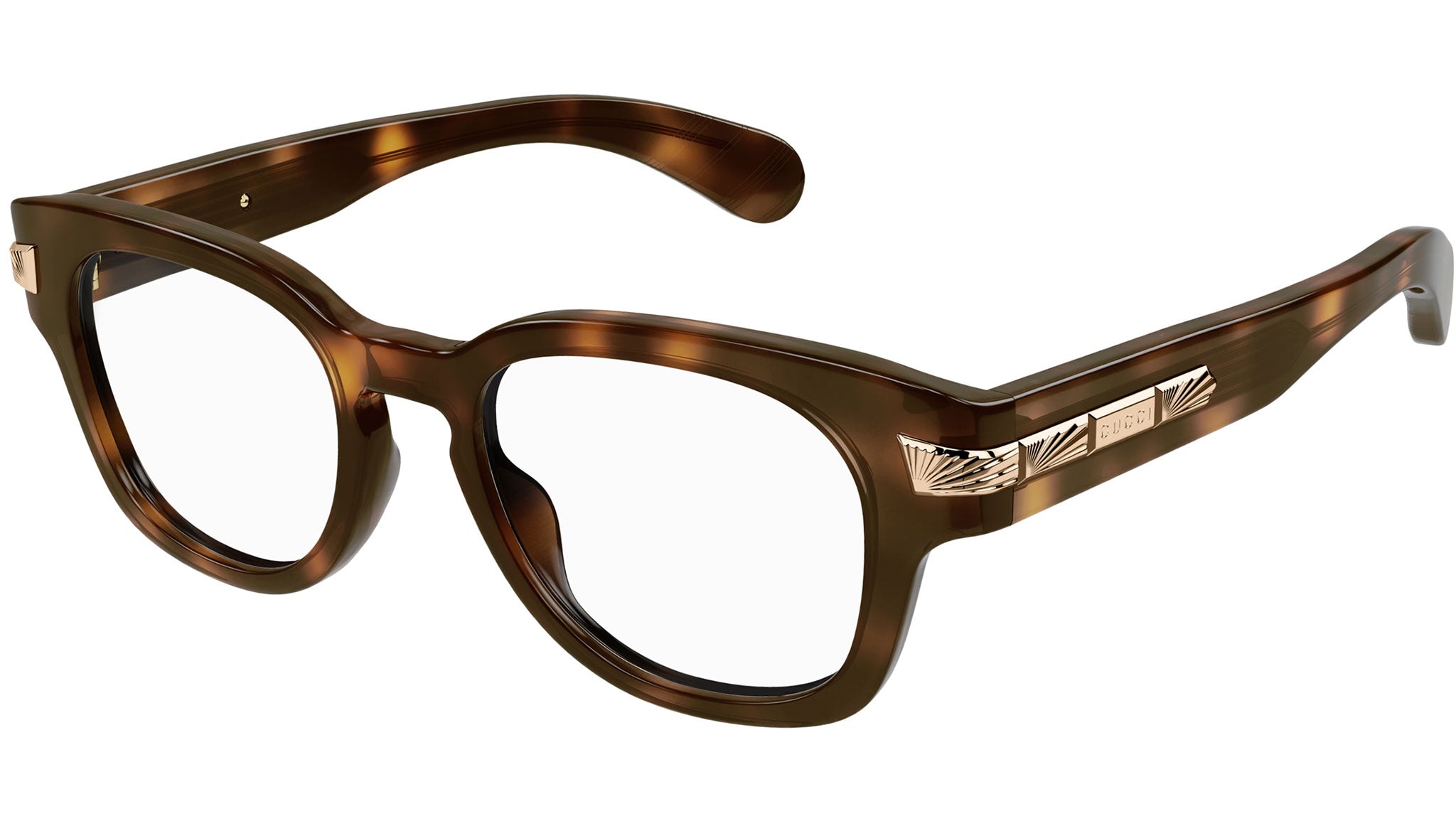 Occhiali da vista GUCCI GG1518O Shiny medium havana