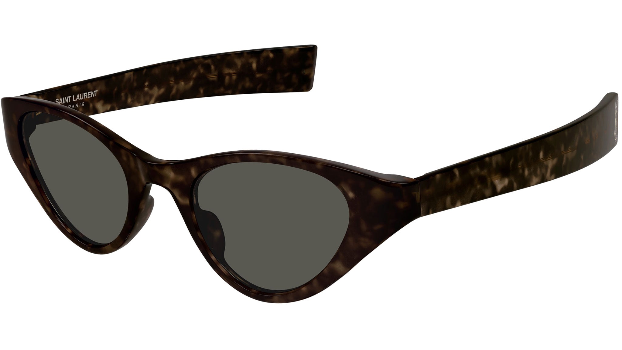 Occhiali da sole SAINT LAURENT SLM144 Shiny dark havana