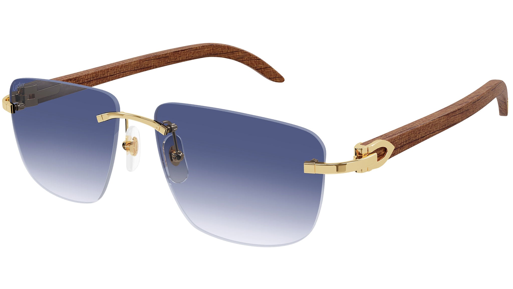 Occhiali da sole CARTIER CT0040RS Smooth golden finish