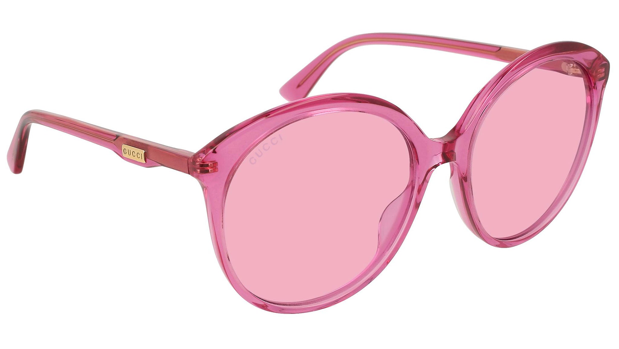 Occhiali da sole GUCCI GG0257S Shiny transparent fuchsia
