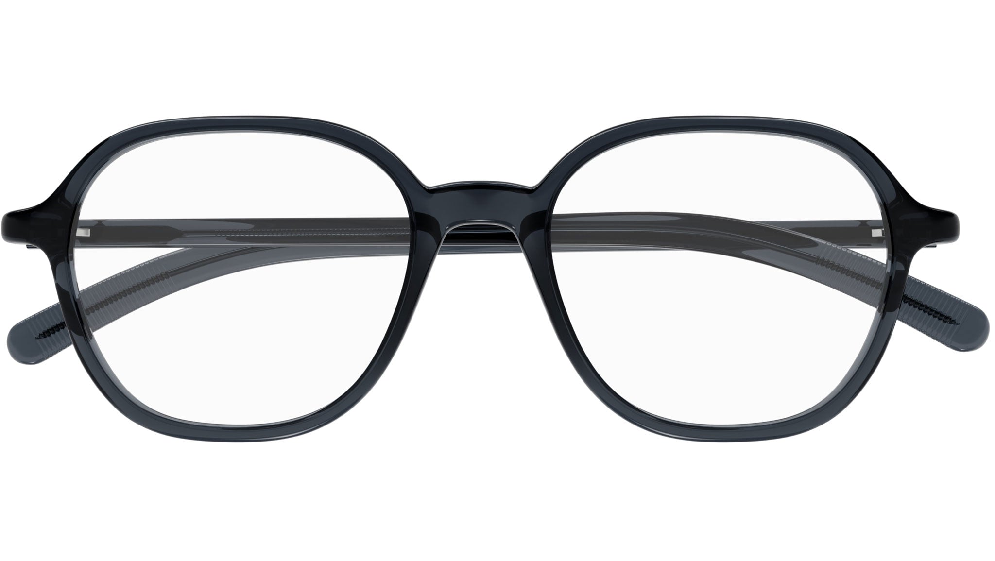 Occhiali da vista MONTBLANC MB0387O Shiny transparent dark grey