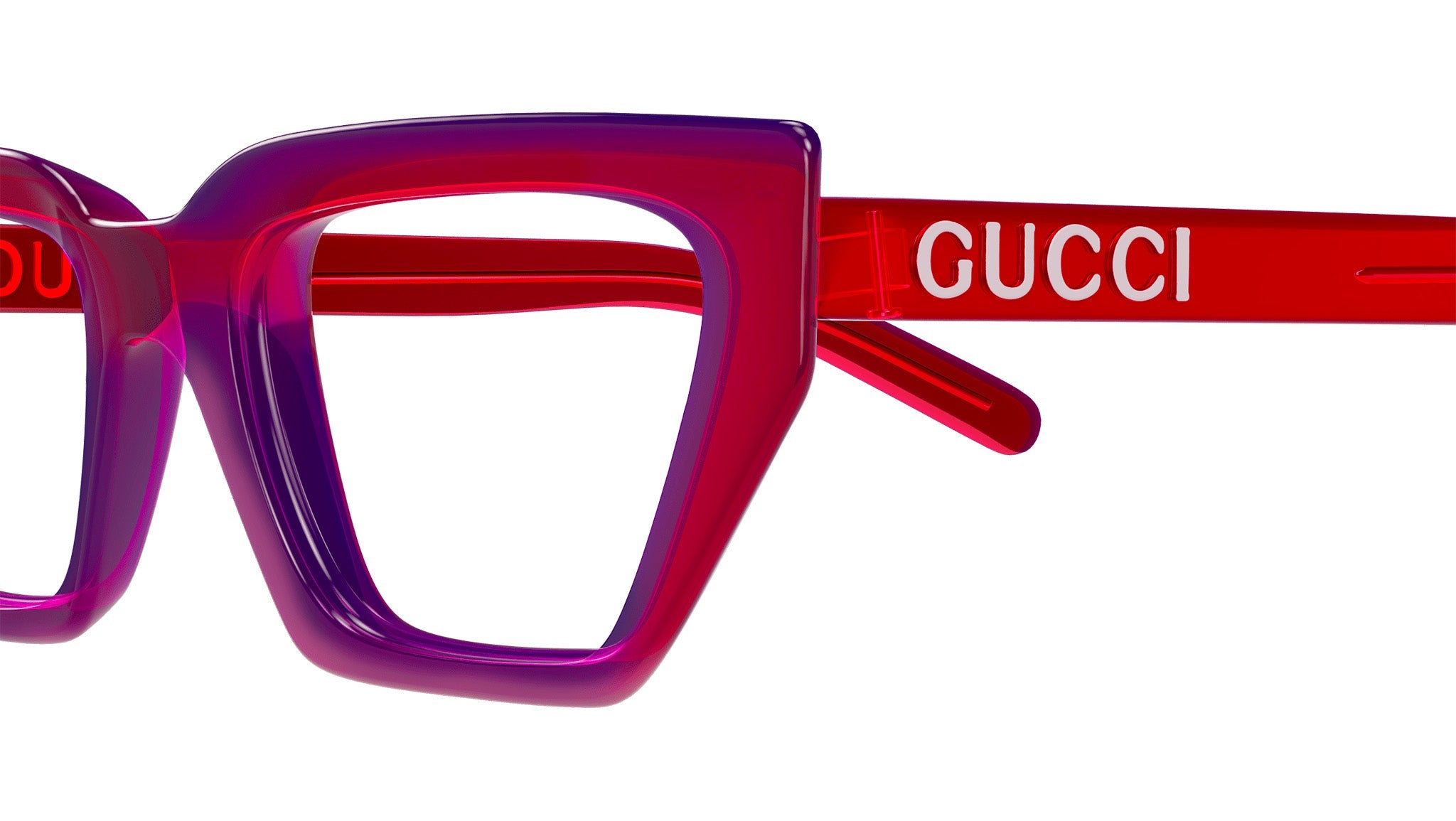 Occhiali da vista GUCCI GG1720O Shiny transparent red purple