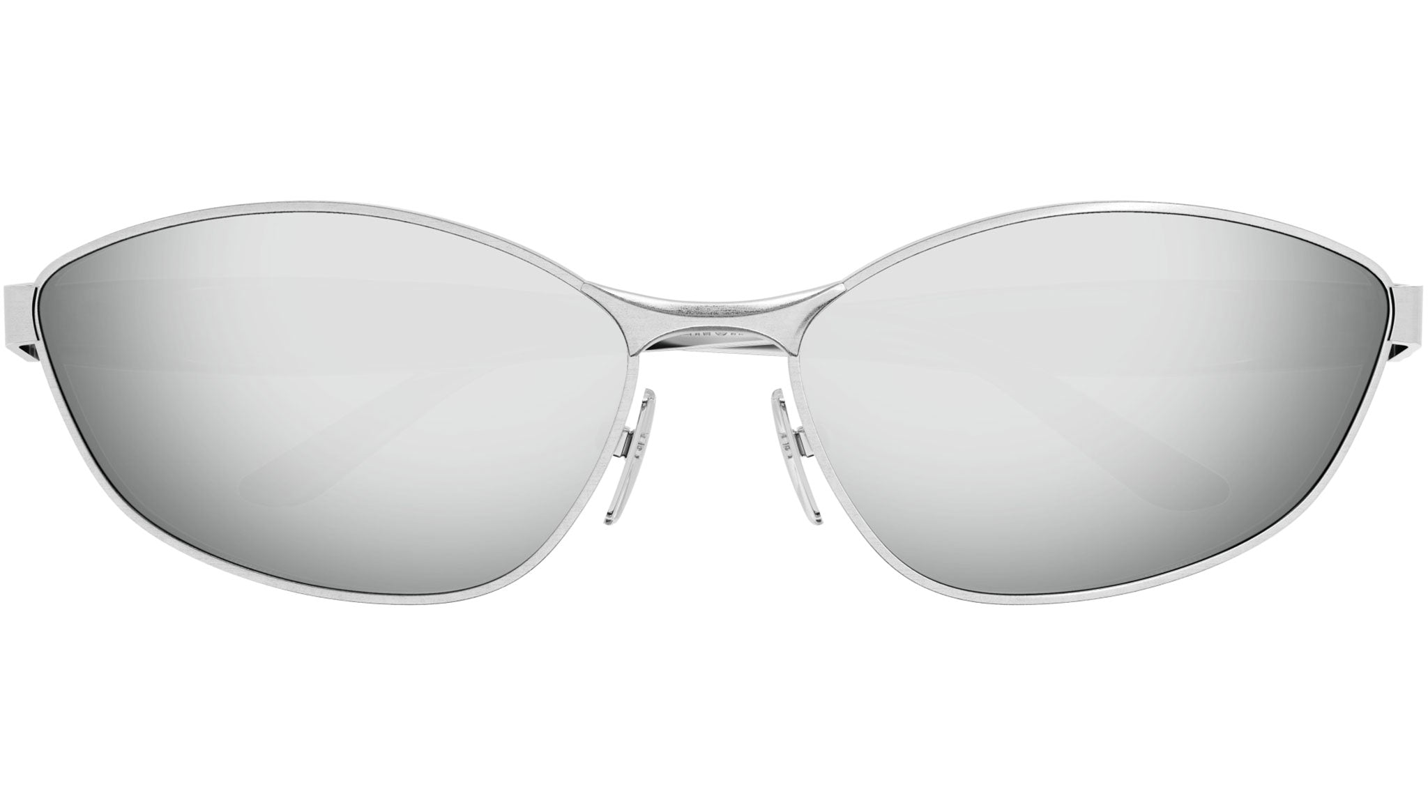 Occhiali da sole BALENCIAGA BB0356S Shiny horizontal brushed silver