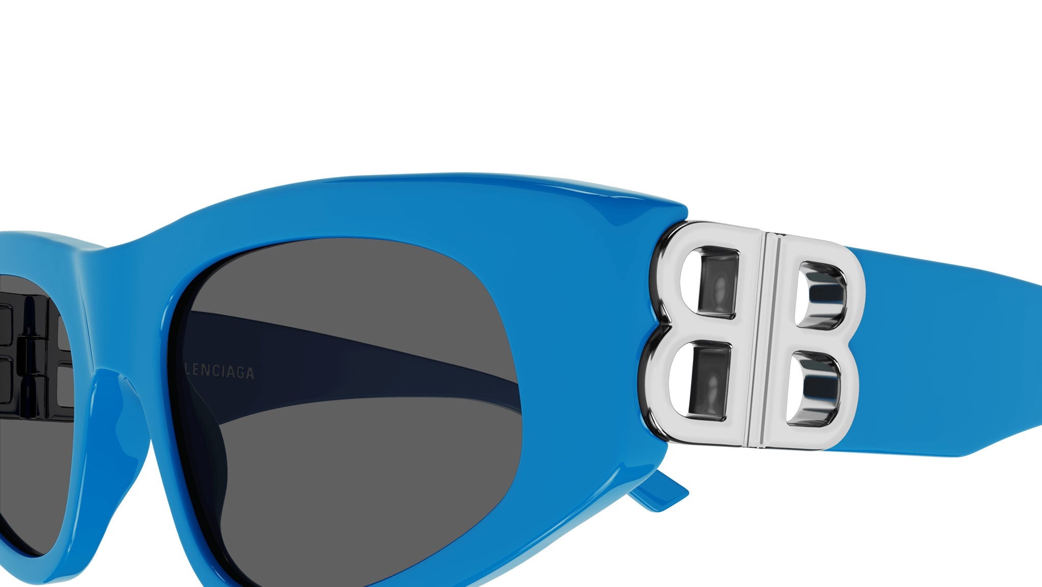 Occhiali da sole BALENCIAGA BB0095S Shiny solid azure