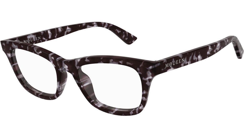 Occhiali da vista ALEXANDER MCQUEEN AM0515O Shiny grey dark havana