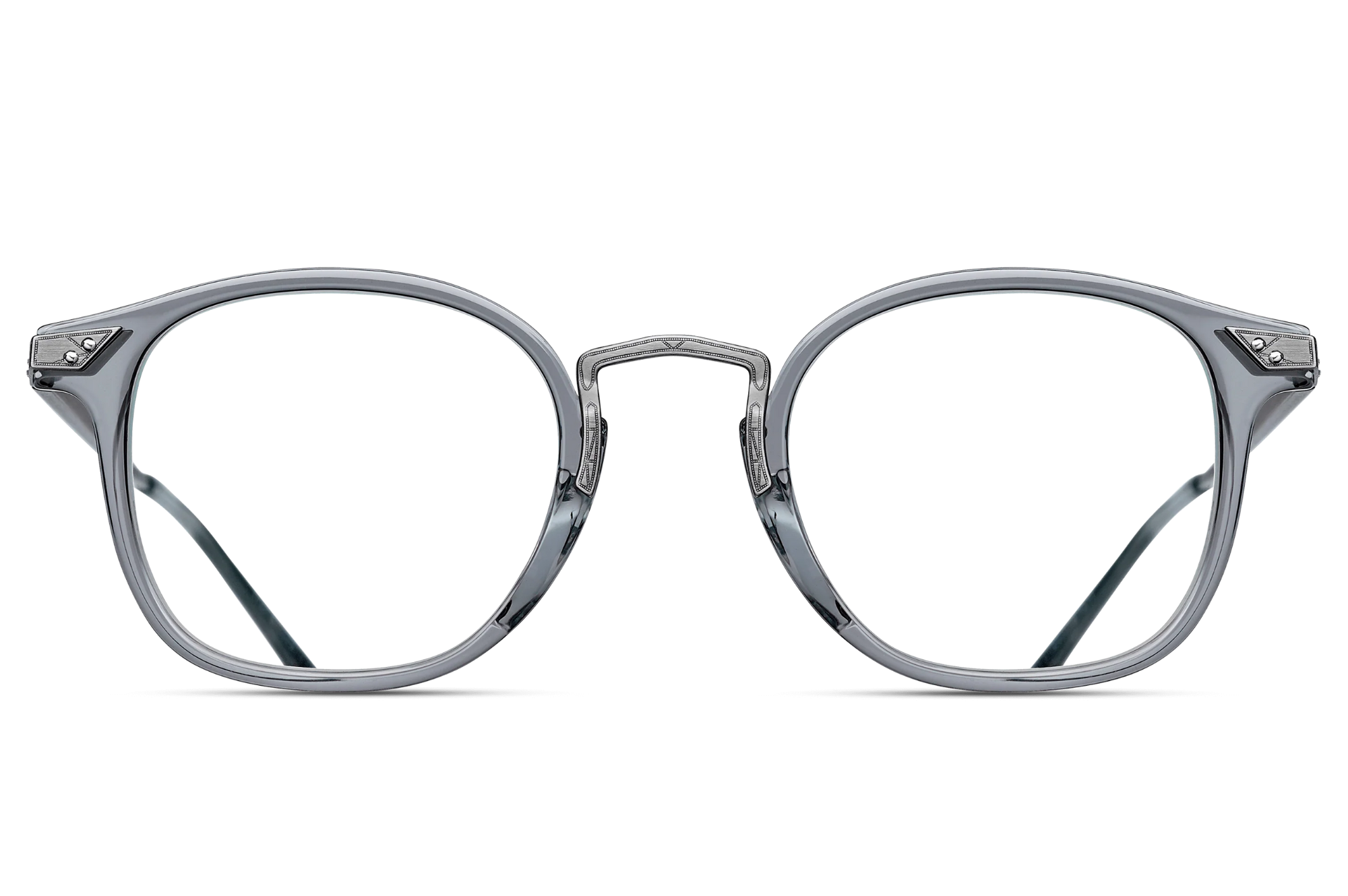 Occhiali da vista MATSUDA 2808H Grey Crystal - Antique Silver