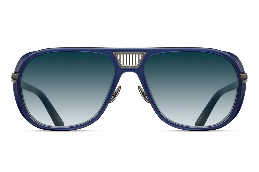 Occhiali da sole MATSUDA M3023-V2 58 Antique Silver - Matte Navy