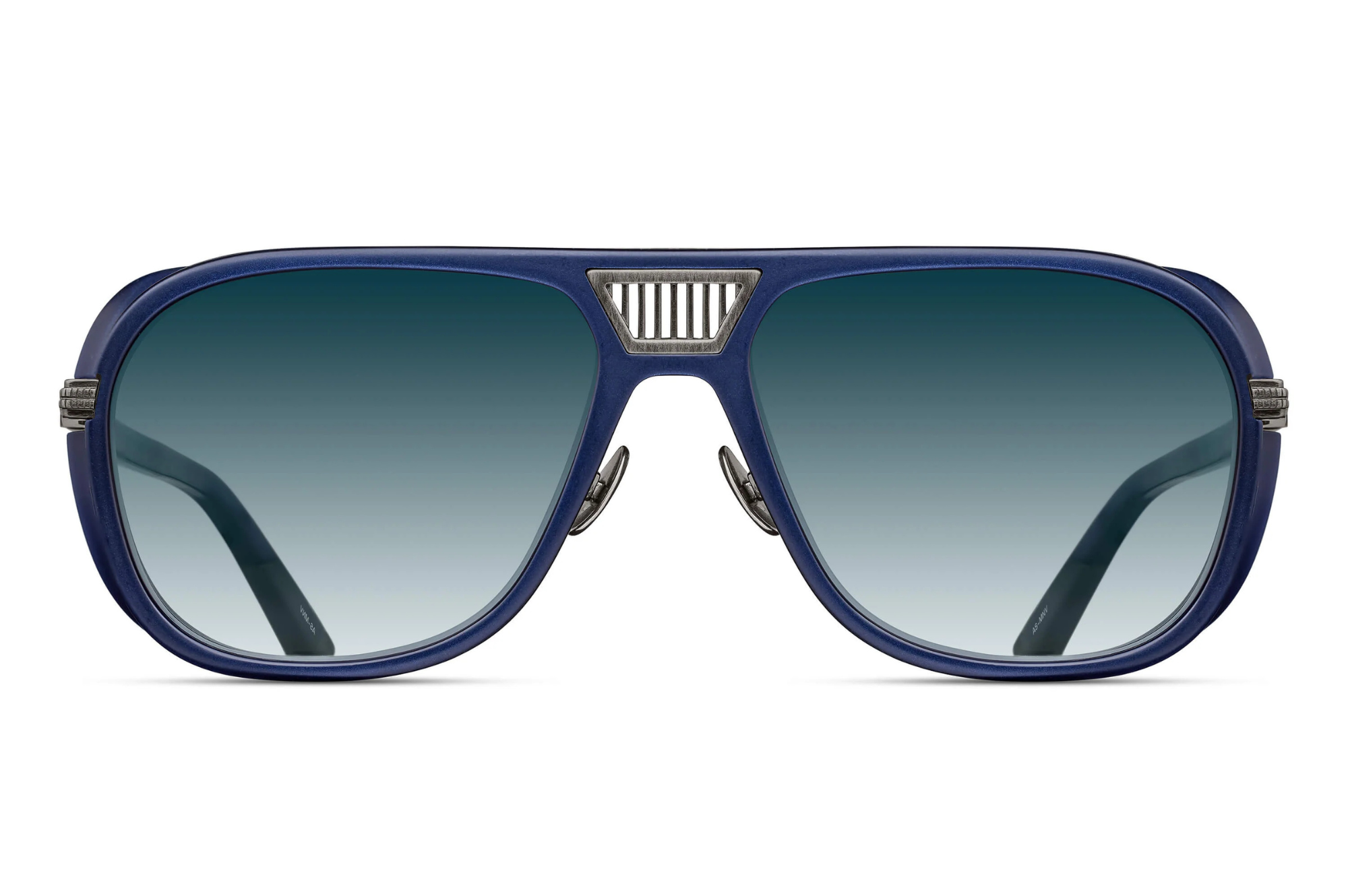 Occhiali da sole MATSUDA M3023-V2 58 Antique Silver - Matte Navy