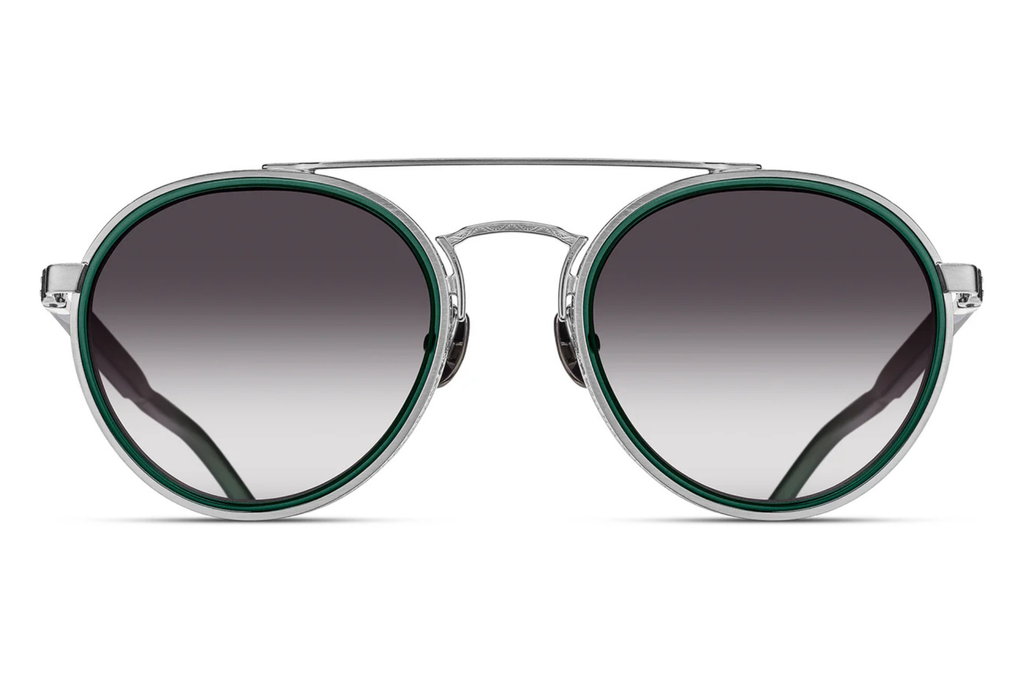 Occhiali da sole MATSUDA M3156 BRUSHED SILVER BOTTLE GREEN